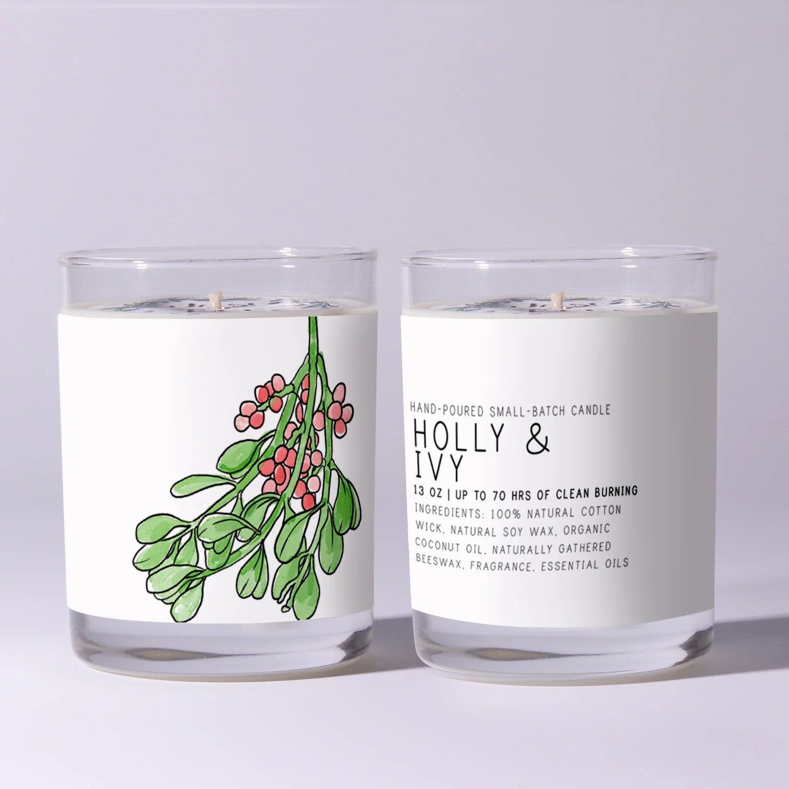 Just Bee Winter Glass Candle